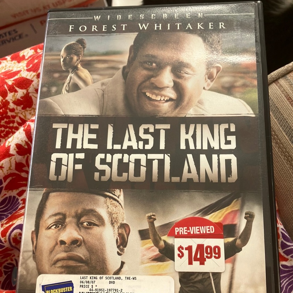 The last king of Scotland dvd